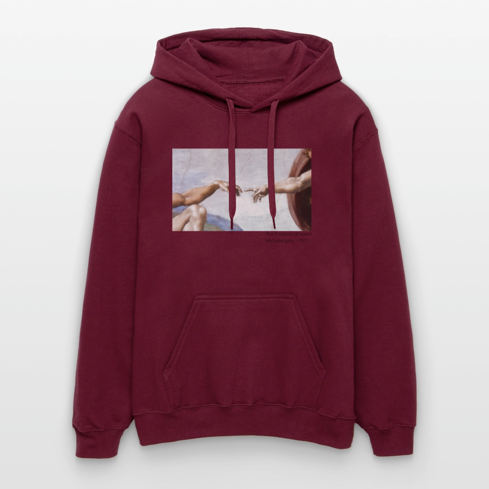 Unisex Softstyle® Hoodie | The Creation of Adam - Maroon