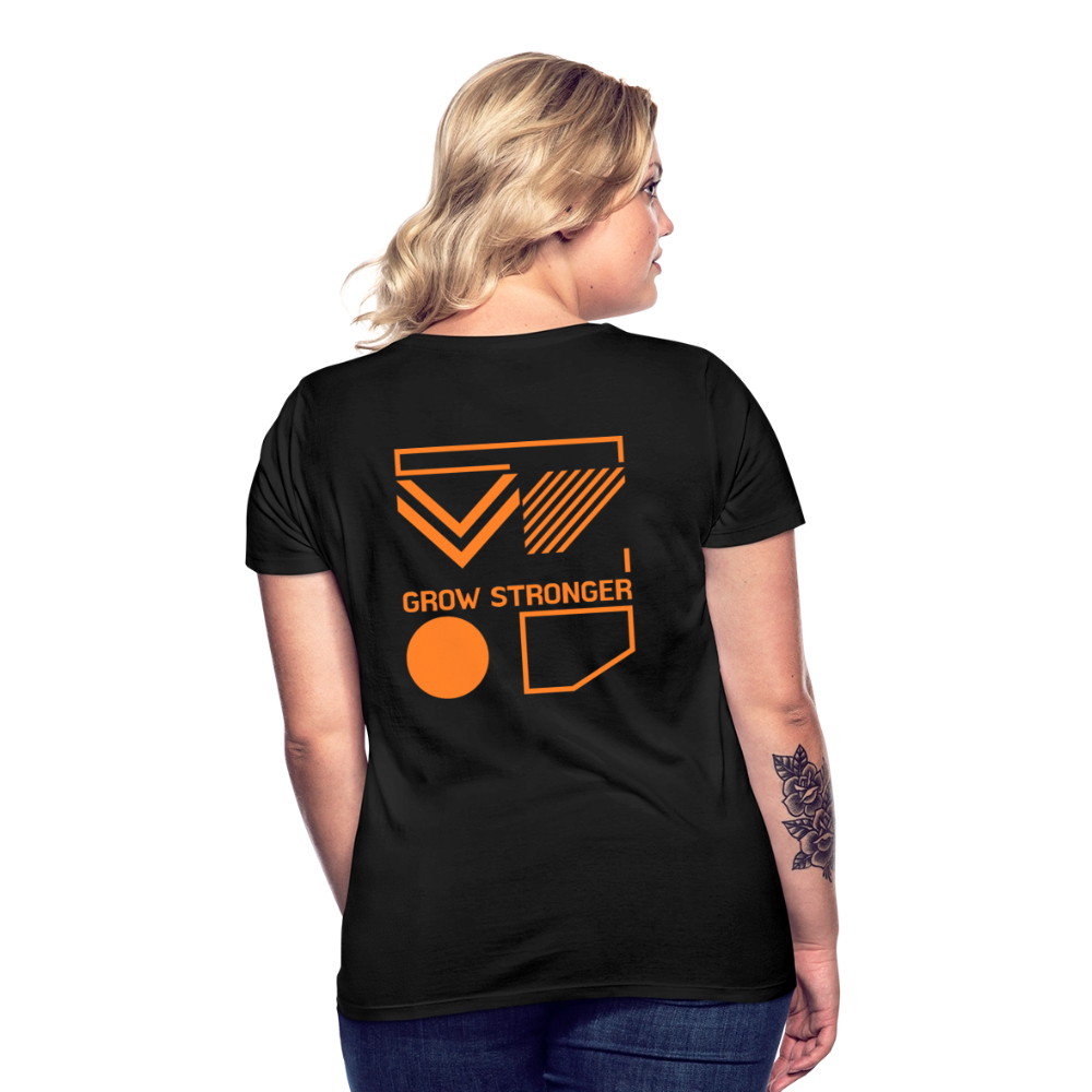 Frauen Classic Tee | Grow Stronger - Schwarz