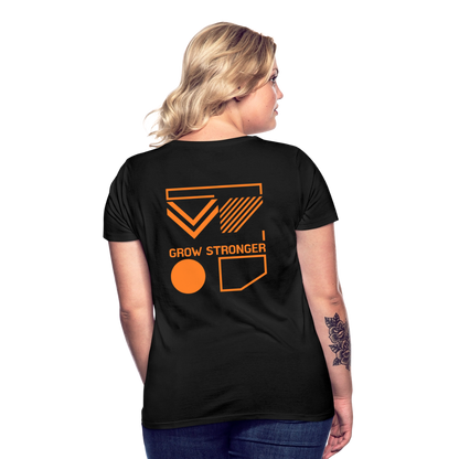 Frauen Classic Tee | Grow Stronger - Schwarz