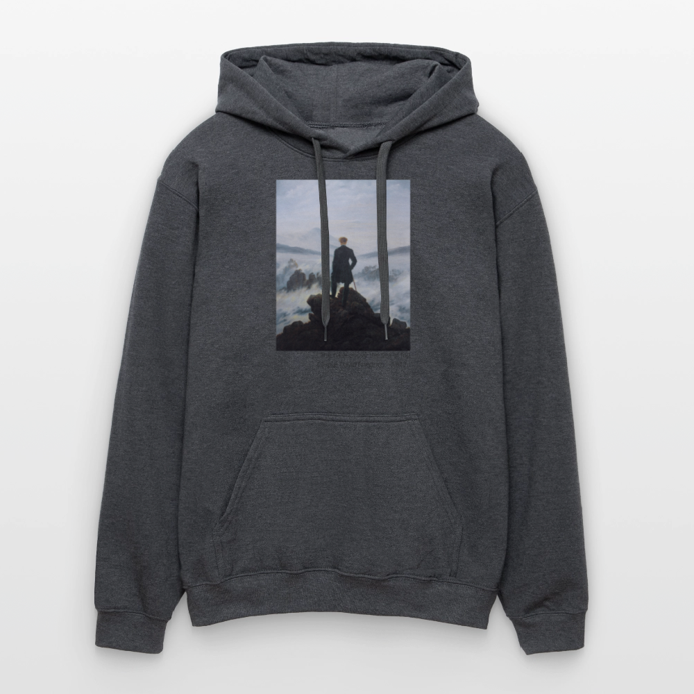 Unisex Softstyle® Hoodie | The wanderer - Dunkelgrau meliert