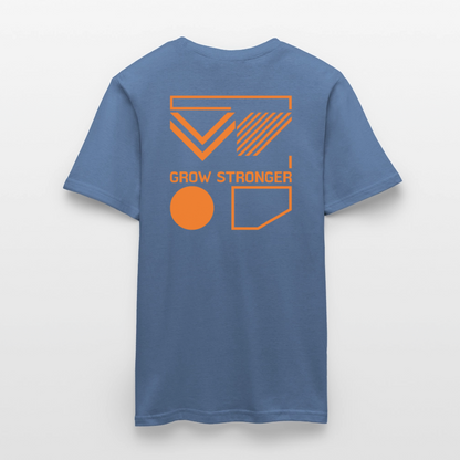 Herren Classic Tee | Grow Stronger - Taubenblau 