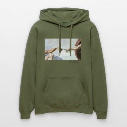 Unisex Softstyle® Hoodie | The Creation of Adam - Militärgrün