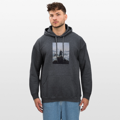 Unisex Softstyle® Hoodie | The wanderer - Dunkelgrau meliert