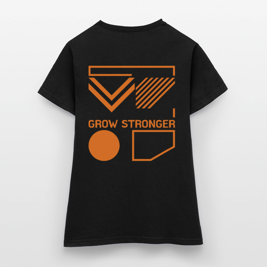Frauen Classic Tee | Grow Stronger - Schwarz