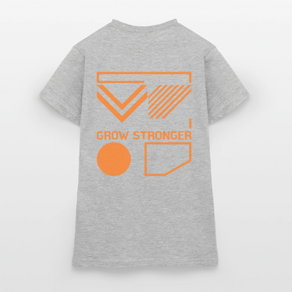 Frauen Classic Tee | Grow Stronger - Grau meliert