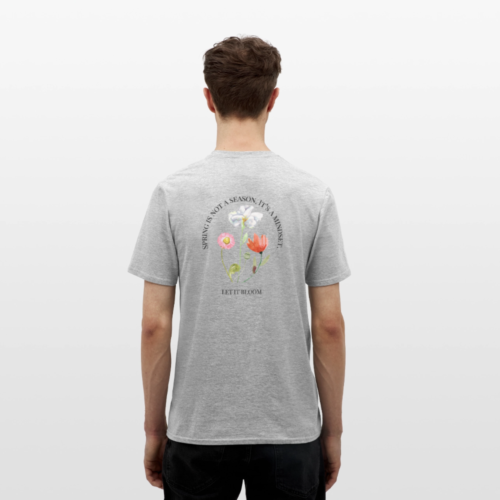 Unisex Classic Tee | LET IT BLOOM – Spring Edition Tee - Grau meliert