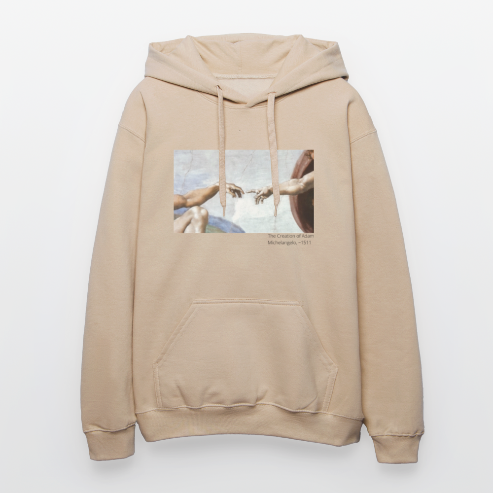 Unisex Softstyle® Hoodie | The Creation of Adam - Sand