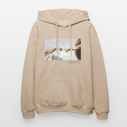 Unisex Softstyle® Hoodie | The Creation of Adam - Sand