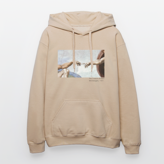 Unisex Softstyle® Hoodie | The Creation of Adam - Sand
