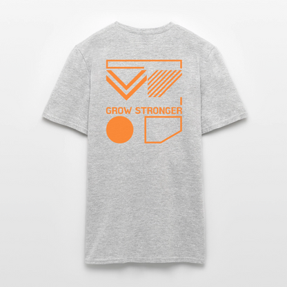 Herren Classic Tee | Grow Stronger - Grau meliert