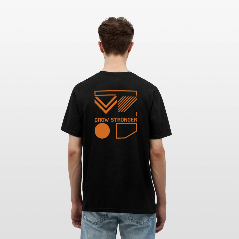 Herren Classic Tee | Grow Stronger - Schwarz