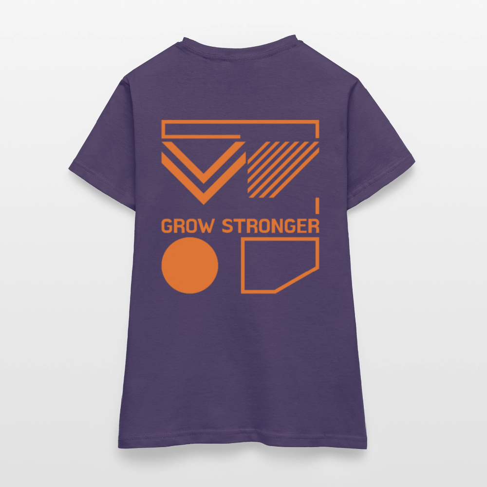 Frauen Classic Tee | Grow Stronger - Dunkellila
