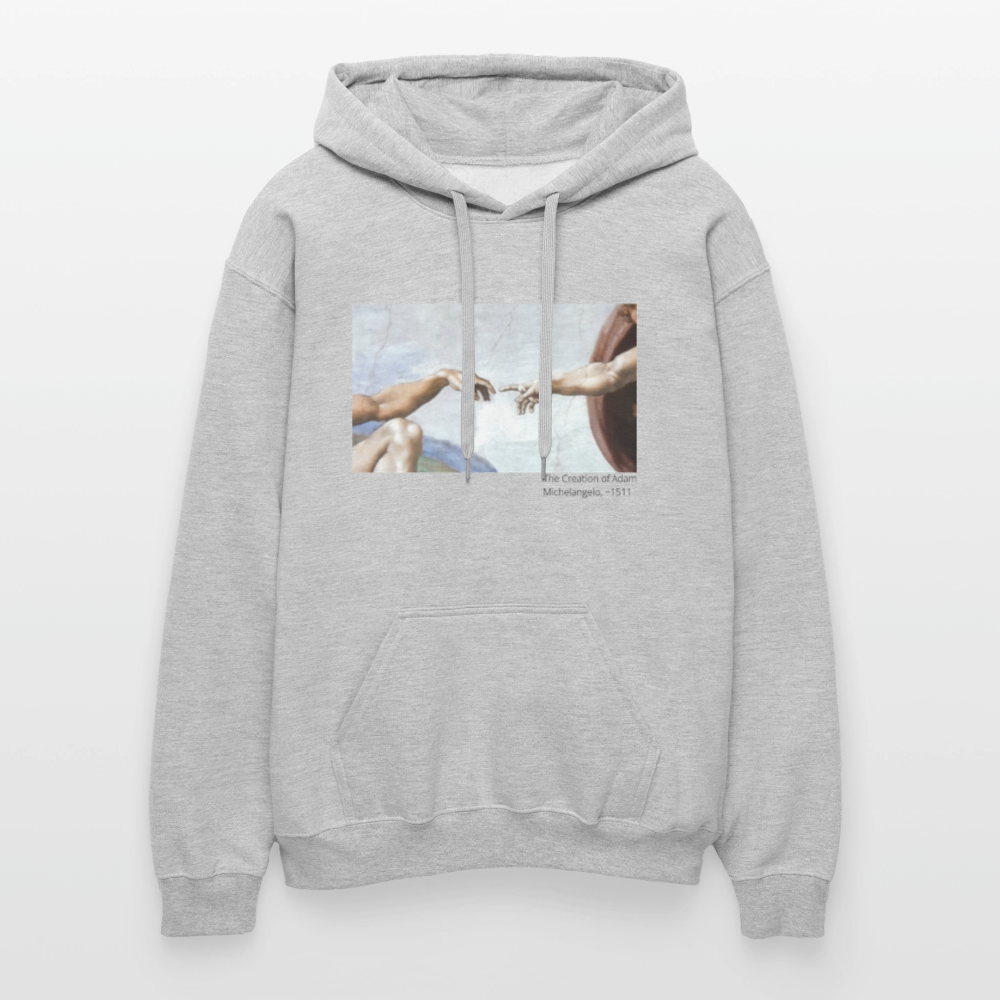 Unisex Softstyle® Hoodie | The Creation of Adam - Hellgrau meliert