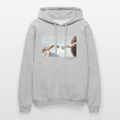 Unisex Softstyle® Hoodie | The Creation of Adam - Hellgrau meliert
