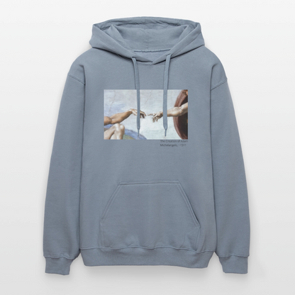 Unisex Softstyle® Hoodie | The Creation of Adam - Blau