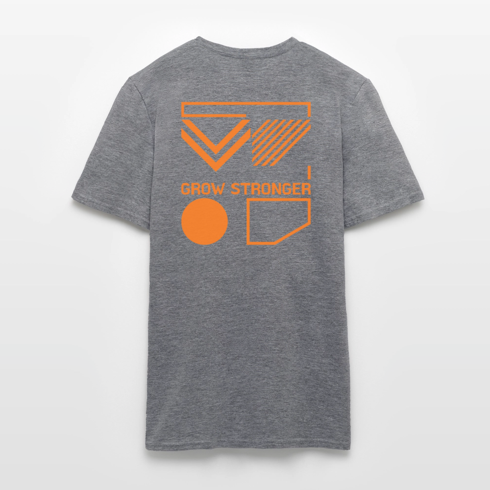 Herren Classic Tee | Grow Stronger - Graphit meliert