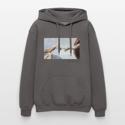 Unisex Softstyle® Hoodie | The Creation of Adam - Dunkelgrau