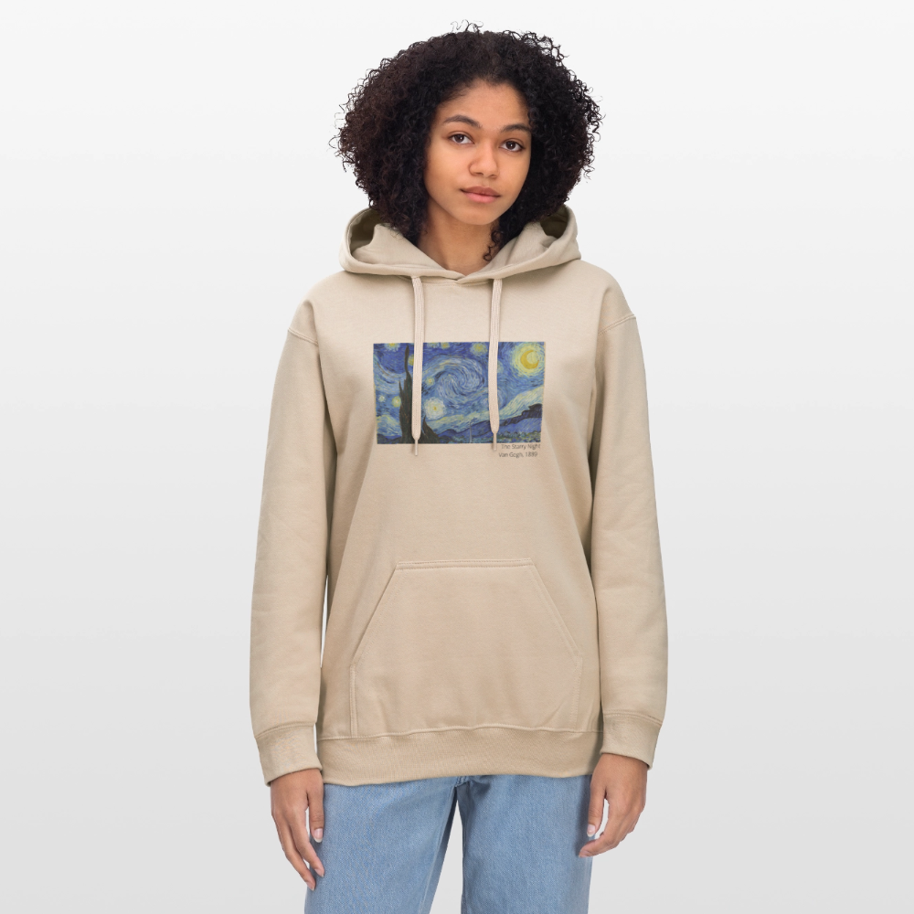 Unisex Softstyle® Hoodie | The Starry Night - Sand
